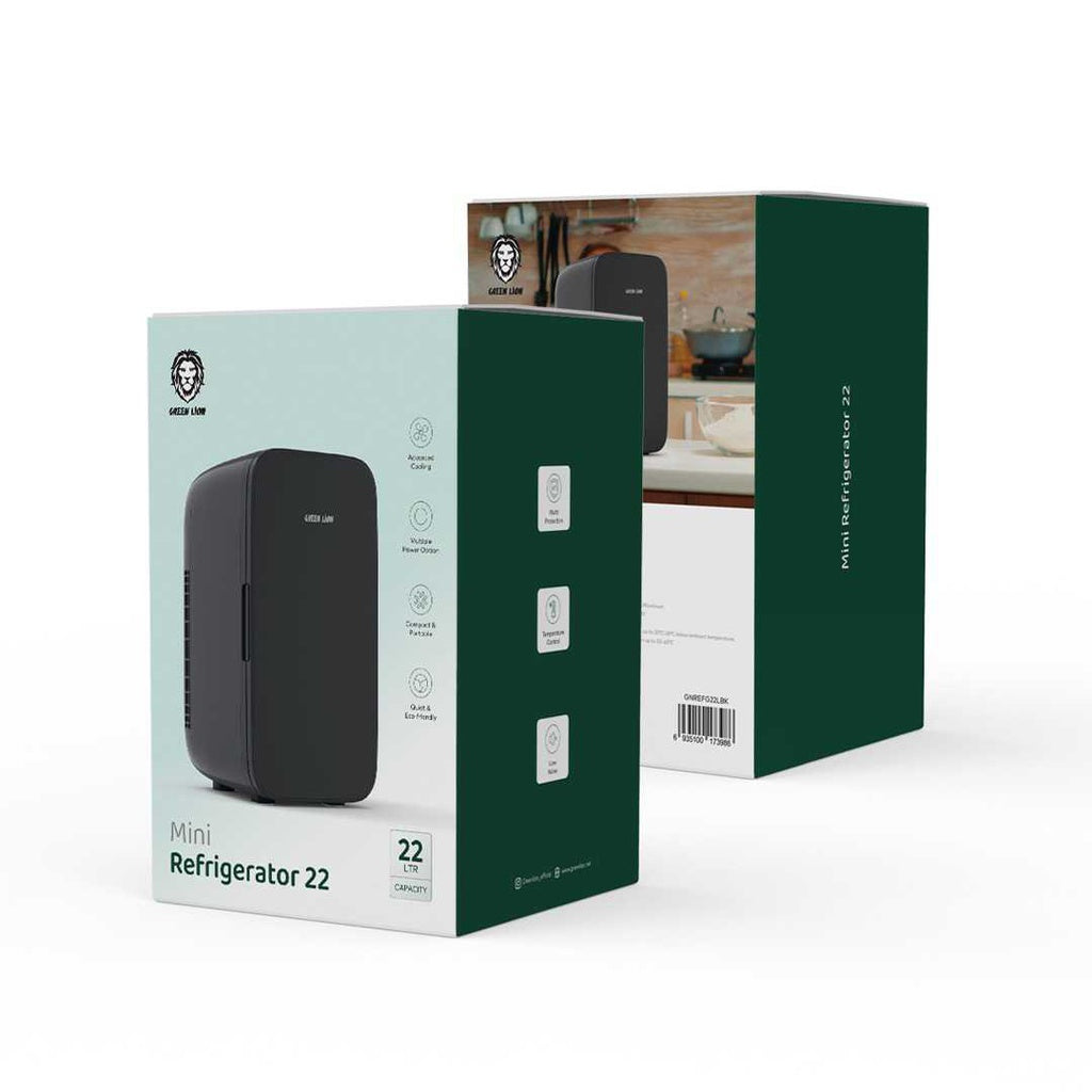 Green Lion Mini Refrigerator 22L 65W - Black Green Lion Mini Refrigerator 22L 65W - Black